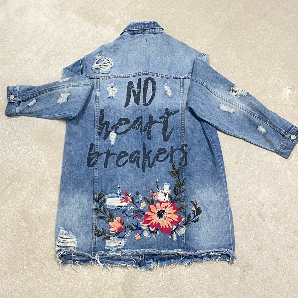 Denim Jeans Ripped Jacket - Picture 3 of 3